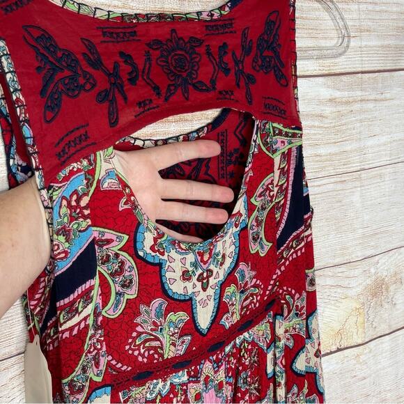 Altar’d State Boho Embroidered Sleeveless Festival Dress - Picture 9 of 10